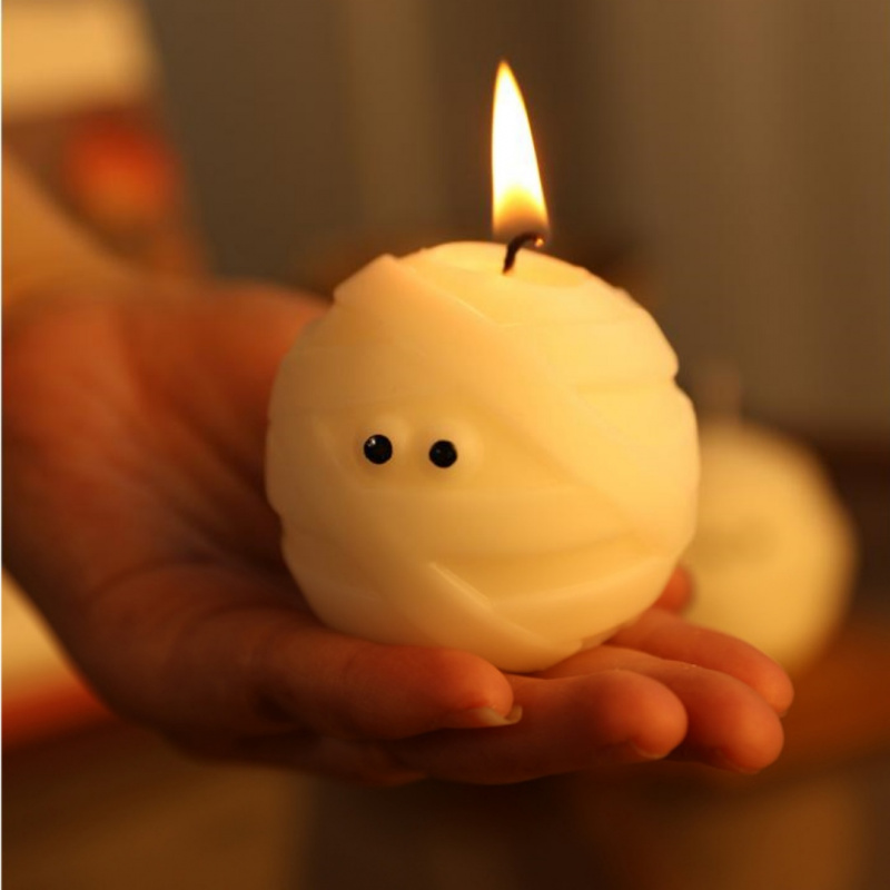 Candle Fragrance Supplies - Vela de silicone de Halloween para