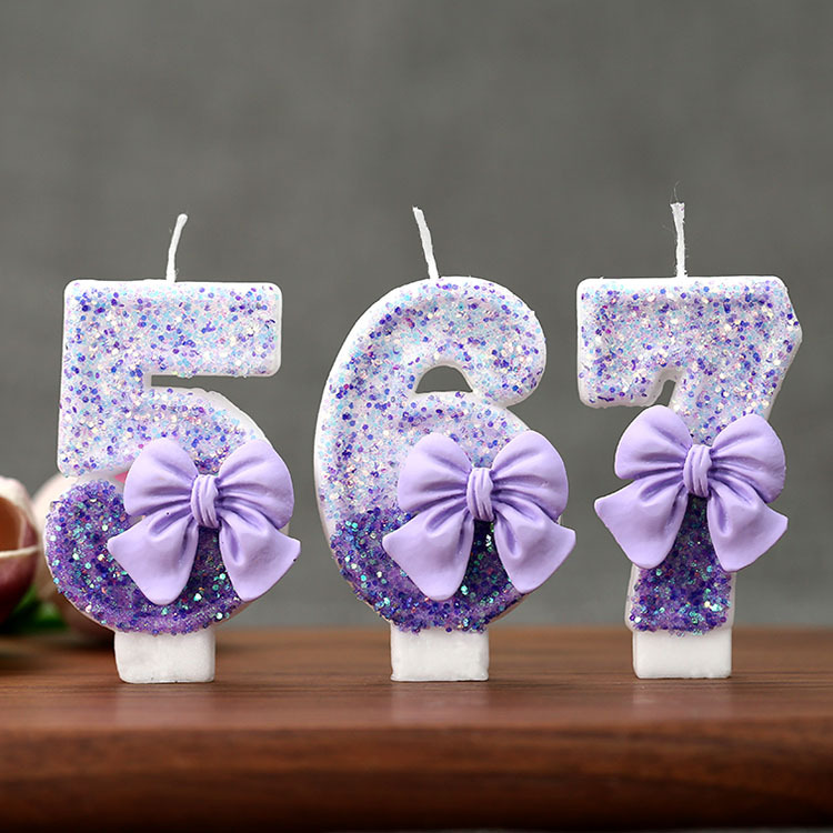 Candle Supplies In - Vela de Aniversário Criativa com Glitter