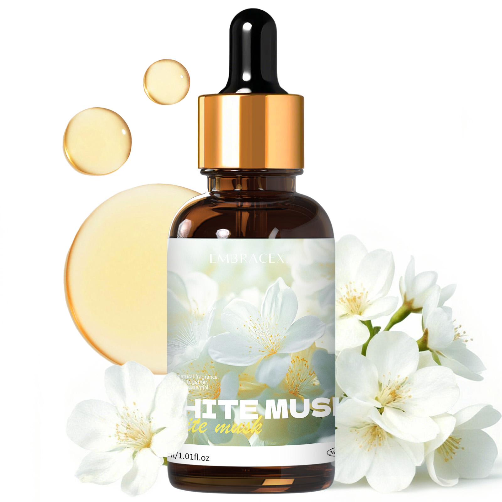 Candle Fragrance Supplies - Óleo essencial de almíscar branco 30ml,