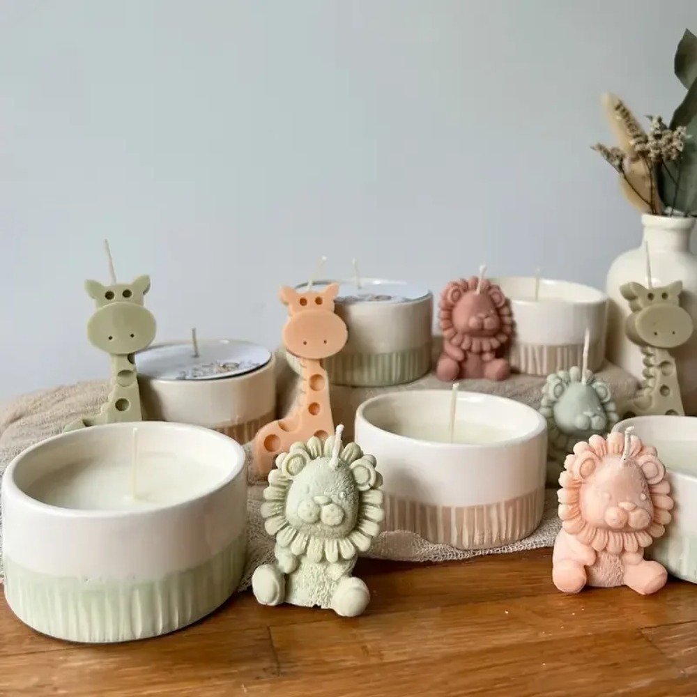 Molde de Silicone Leão e Giraf - Candle Fragrance Supplies avaliação e preço